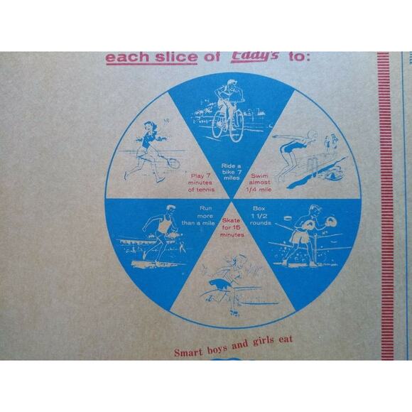 Eddy's Bread Vintage Book Cover Boy Holding Bursting With Taste Logo 1950's - Picture 3 of 5